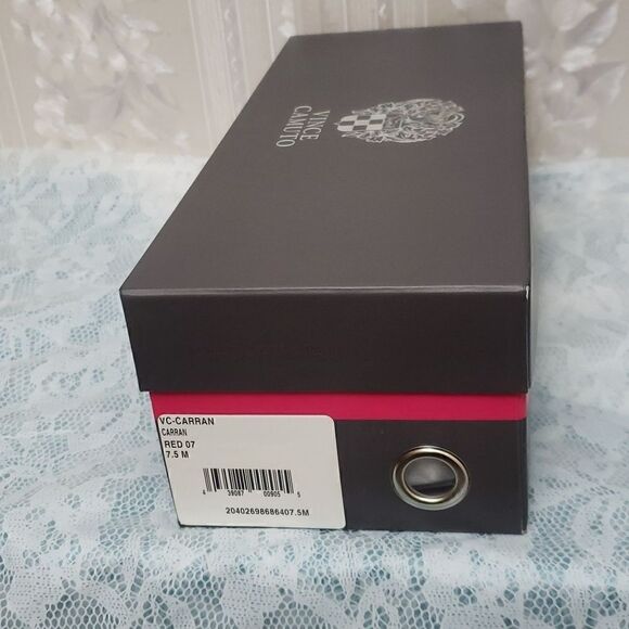 Vince Camuto Carran Espadrilles Sandals Slides NIB Red Size 7.5M - Picture 7 of 10